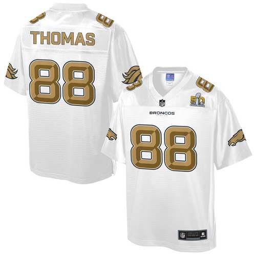 Youth Game Demaryius Thomas Super Bowl 50 Bound Nike Jersey White - #88 Pro Line Fashion NFL Denver Broncos